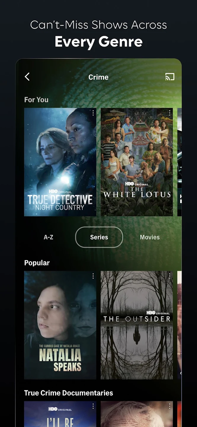 الصفحة الرئيسية لتطبيق GGTV